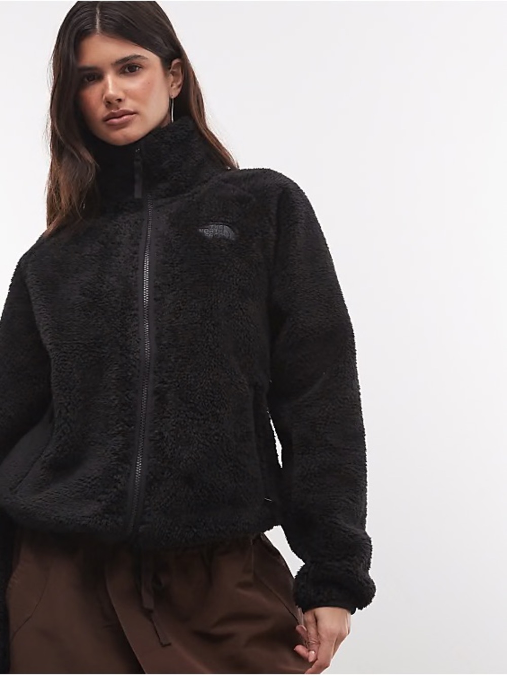 The North Face Osito SWEATER Women's Black Full Fleece Zip-Up Jacket S